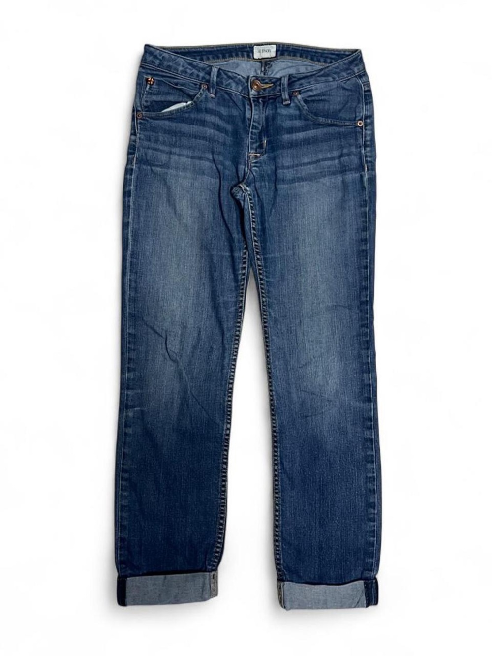Vintage Hudson Men's Blue Straight-Leg Jeans - Classic Denim